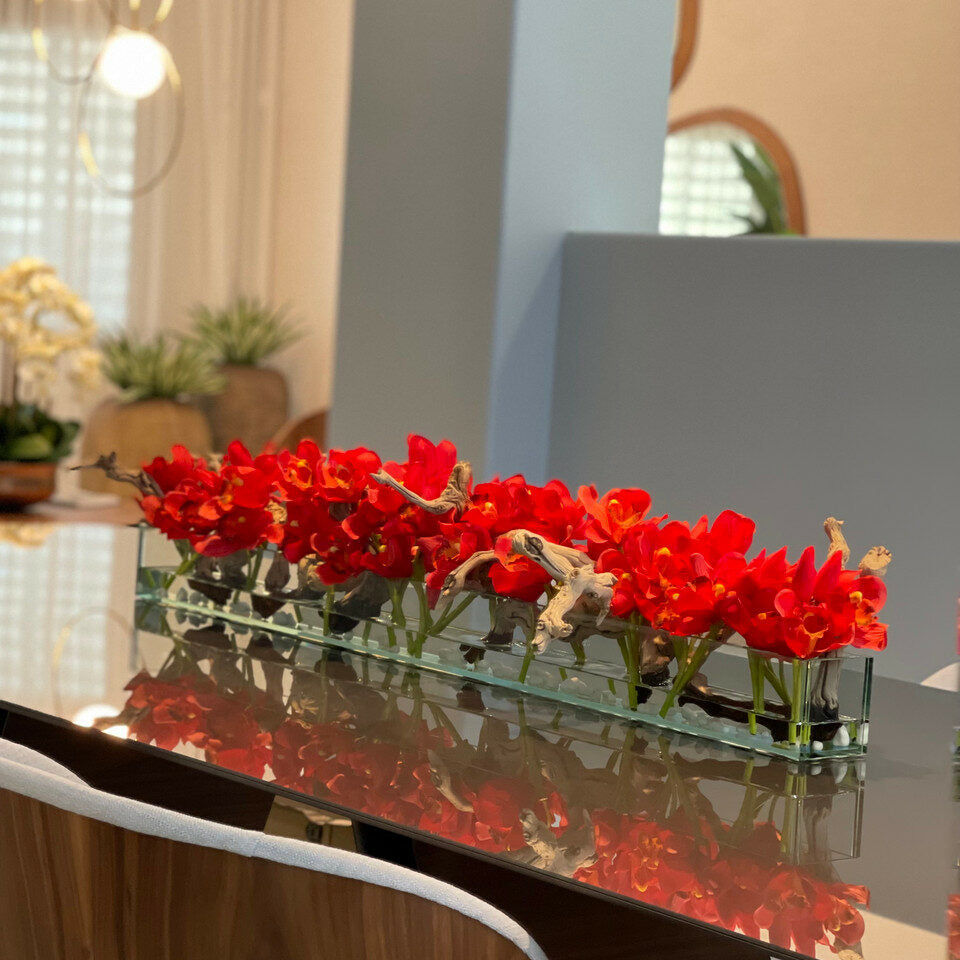 Realistic artificial foliage plant plant with vase for modern home decor