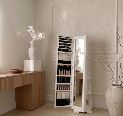 360° Spiegel met plank en sieradenopslag — Sale (155 cm x 54 cm)